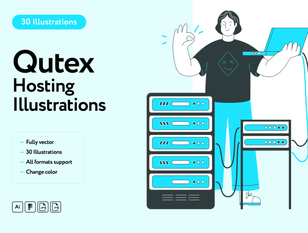 Qutex Hosting Illustrations