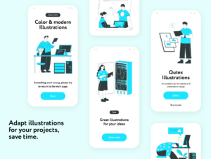 Qutex Hosting Illustrations