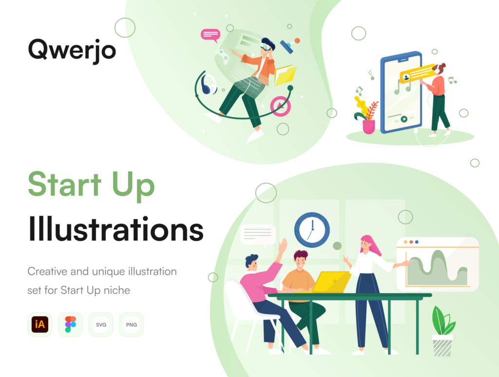 Qwerjo - Start Up Illustartion Kit