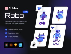 ROBO - Futuristic Illustration Library