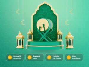 Ramadan Kareem 3D Illustration
