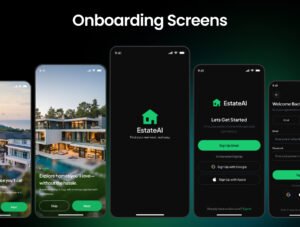 Real Estate AI Assistance Mobile App Ui kit