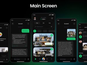 Real Estate AI Assistance Mobile App Ui kit