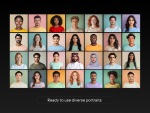 Realistic Faces - Diverse Pack of 92