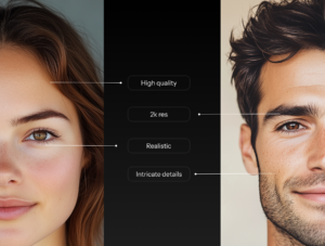 Realistic Faces - Diverse Pack of 92