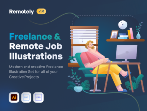 Remotely - Freelance & Remote Job Illustrations