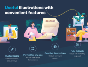 Remotely - Freelance & Remote Job Illustrations