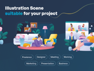 Remotely - Freelance & Remote Job Illustrations