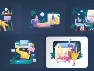 Remotely - Freelance & Remote Job Illustrations