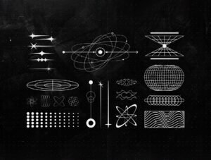 Retro-Futuristic Shapes Collection