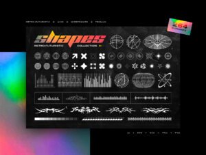 Retro-Futuristic Shapes Collection