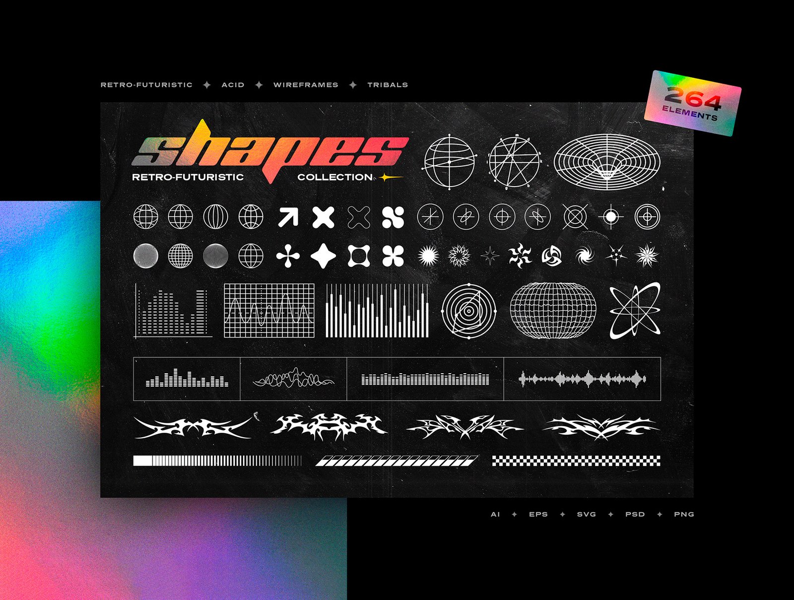 Retro-Futuristic Shapes Collectionn Retro-Futuristic Shapes Collection
