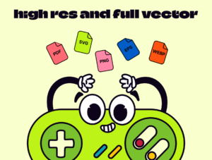 Retro Gadget Cartoons Illustrations