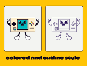 Retro Gadget Cartoons Illustrations