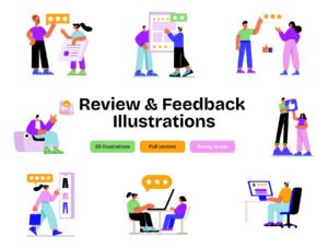 Reviews and Feedback Illustration Art