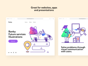 Ronky Future Services Illustrations
