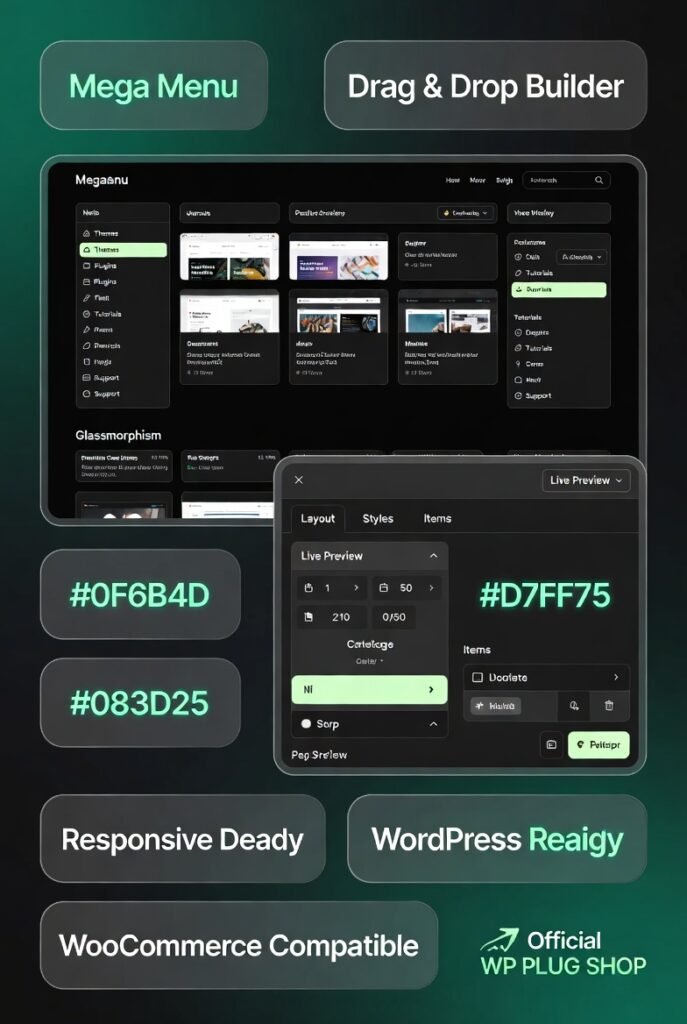 QuadMenu – WordPress Mega Menu Plugin with Drag & Drop Builder