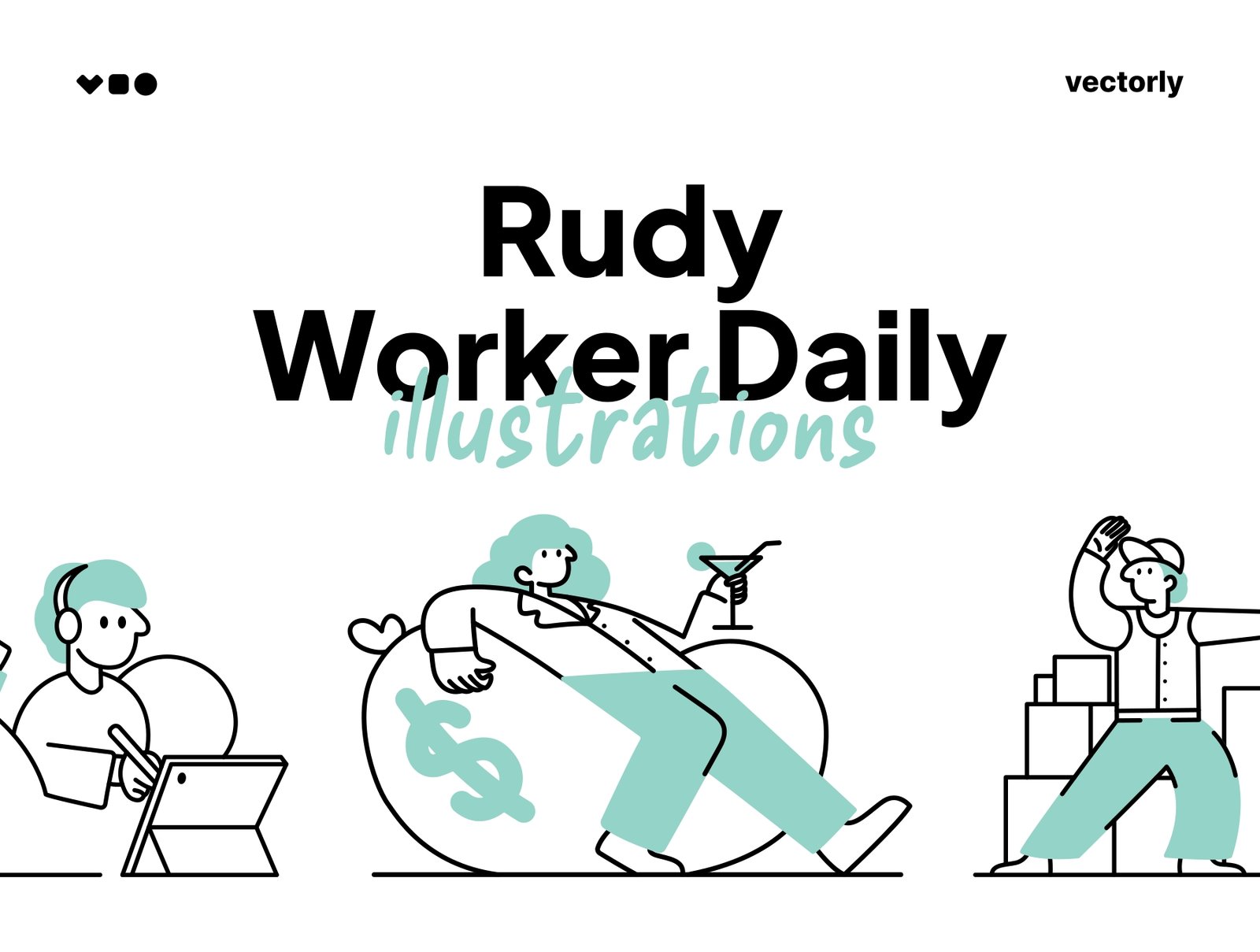 Create Rudy Worker Daily Illustrations Rudy Worker Daily Illustrations is a modern vector collection designed to showcase everyday working life and office routines. It includes scenes of employees working, collaborating, and managing tasks. Therefore, it helps communicate workplace concepts in a clear and engaging way. Moreover, this illustration pack is perfect for business websites, productivity apps, and corporate branding. It adds a clean and professional visual style to work-related digital content. Worker Illustrations for Modern Projects This illustration collection helps businesses, startups, and designers represent daily work activities in a simple visual format. It supports storytelling around productivity, teamwork, and office life. As a result, it improves user understanding and engagement. Furthermore, it works well for dashboards, landing pages, and marketing campaigns. It helps create a consistent and modern corporate identity. Easy to Use and Customize These illustrations are designed with flexible vector elements for easy editing. You can adjust colors, resize characters, and modify layouts to match your brand style. Therefore, it supports different design needs. In addition, the assets can be used across various design tools and digital platforms. This ensures smooth integration into professional workflows. Improve User Engagement This illustration pack improves engagement by making workplace content more visual and relatable. It helps users understand business processes through simple and clear graphics. As a result, it enhances communication effectiveness. Moreover, it strengthens brand perception by adding a modern and professional visual identity. These designs help businesses build trust and clarity with their audience. Key Features High-quality workplace illustrations Modern office and worker scenes Fully editable vector assets Suitable for digital and print use Clean corporate visual style Easy to customize and adapt Perfect for business projects Commercial-use ready resources Perfect For Corporate websites Productivity apps Startup platforms Business dashboards Marketing campaigns UI and UX design HR and onboarding content Digital business presentations
