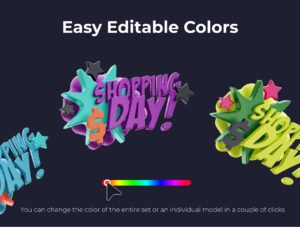 SALE! 3D Sticker Pack