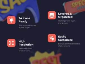 SALE! 3D Sticker Pack