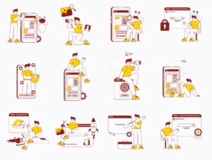 SEO Website Optimization Illustration Pack
