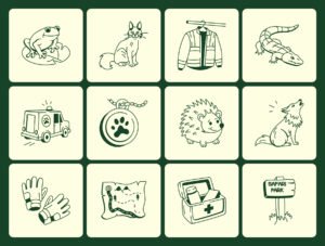 Safari Doodles Icons Set