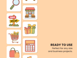 Sale 2D Icon Illustration Set Vol 3