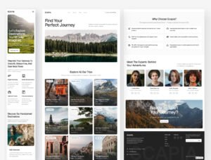 Scapia - Travel Agency Website Framer Template