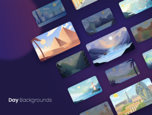 Scenic Background Illustration