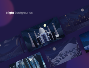 Scenic Background Illustration