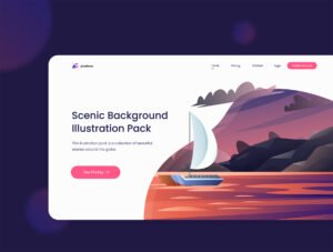 Scenic Background Illustration