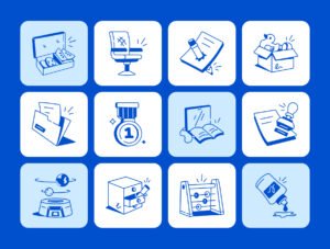 School Doodles Icon Set
