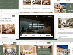 Seasons - Hotel Booking Website Framer Template