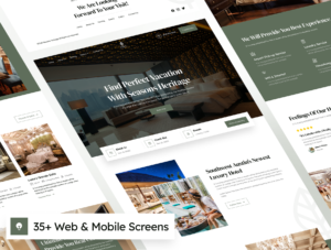 Seasons - Hotel Booking Website Framer Template