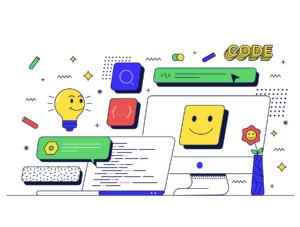 Set of 10 Modern Flat Line Design Concepts