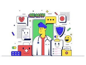 Set of 10 Modern Flat Line Design Concepts