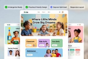 Kiddie Kindergarten WordPress Theme 4.1.16 – Preschool, Daycare & Kids Education Website