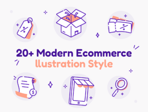 Shoply - E Commerce Icon Illustration Set