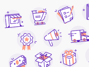 Shoply - E Commerce Icon Illustration Set