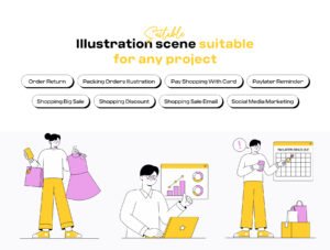Shopping Illustration Pack