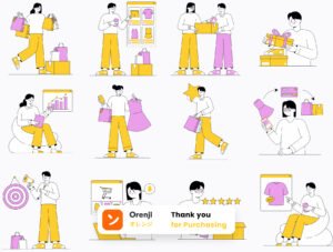 Shopping Illustration Pack
