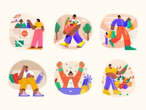 Shopping and Sale Vector Set