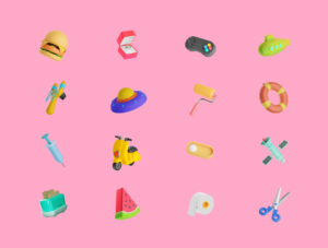 Slicky 3D Illustrations