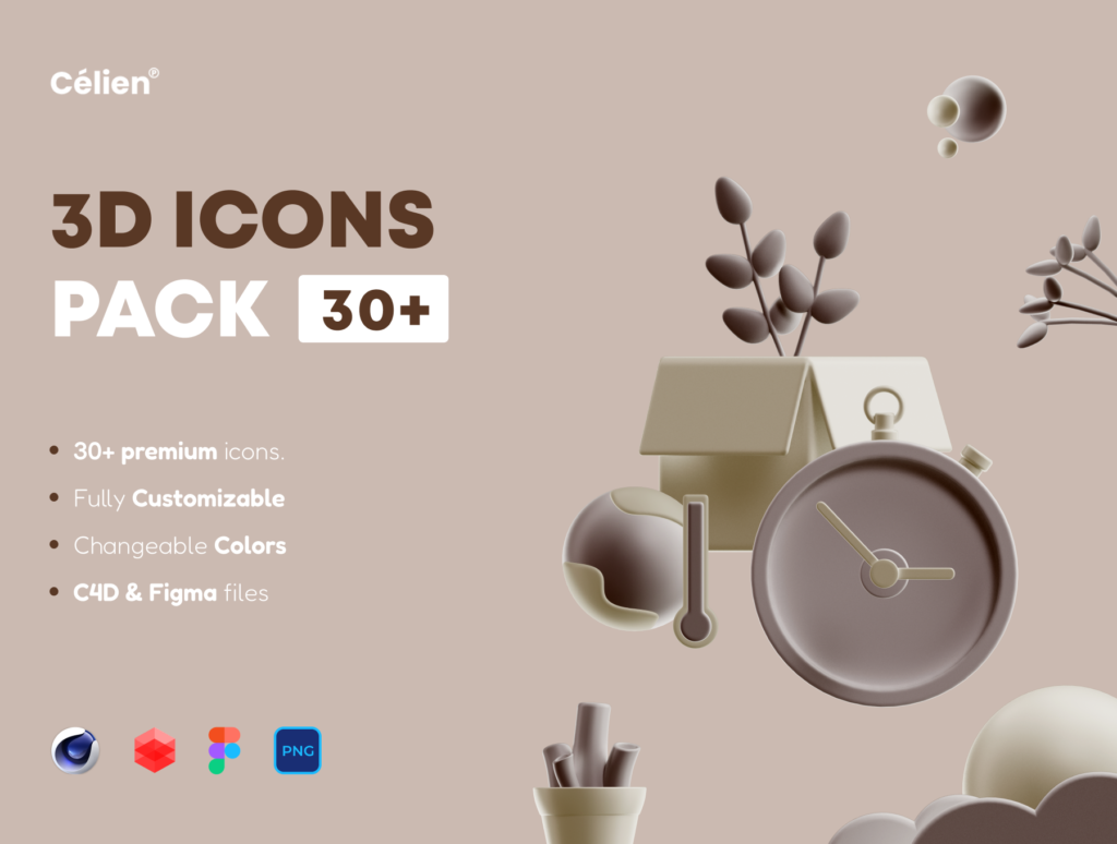 Smooth 3D icons pack !