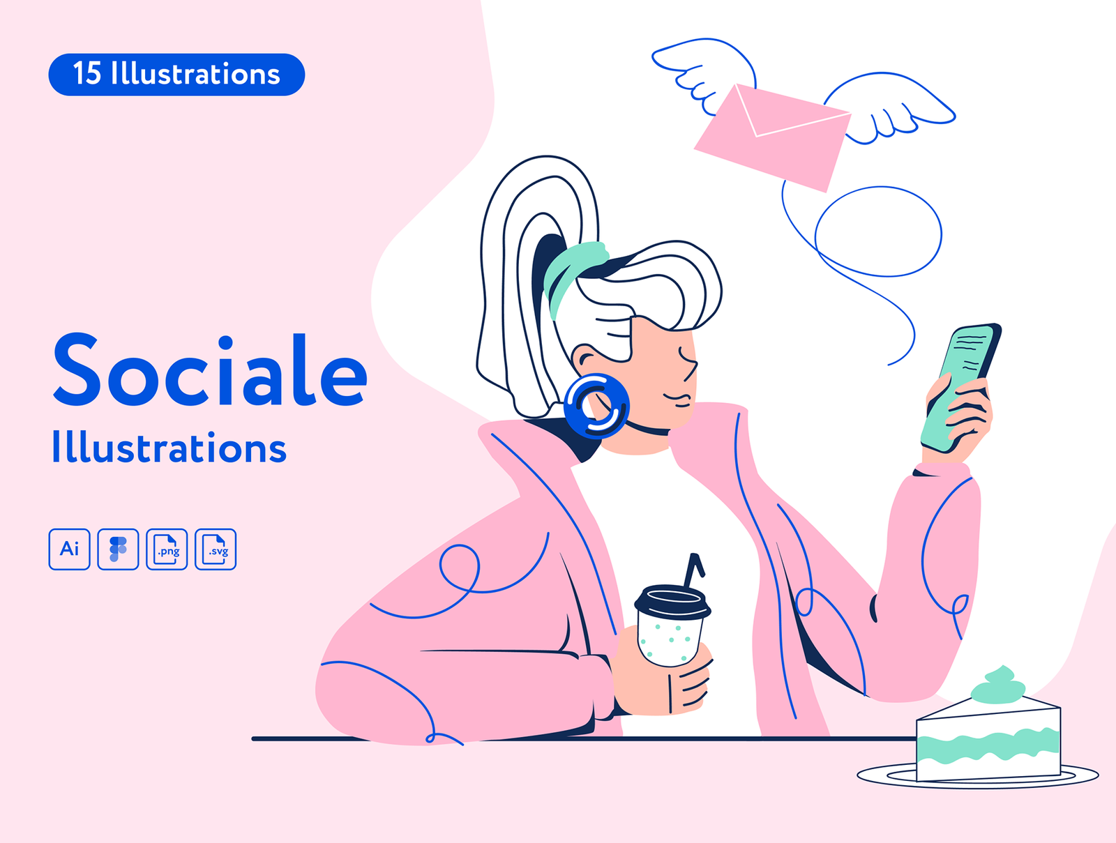 Sociale Illustrations