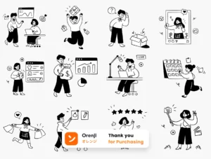 Social Media & Marketplace Illustration