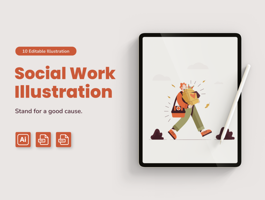 Social Work Illustration Pack