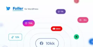 Social Followers Bar for WordPress – Foller | Social Proof & Follower Counter Plugin