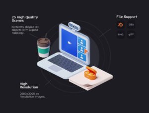 Sokbusy - Isometric Illustration