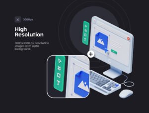 Sokbusy - Isometric Illustration